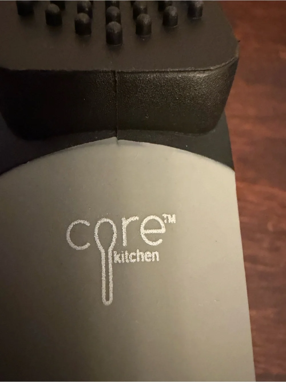 Core Kitchen Heavy Duty Garlic Press Crusher Silicone Soft Grip Chrome Handle
